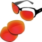 Polarized Fire Red Mirror