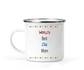 12 Oz White Camping Mug