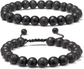 Lava Rock&Black Matte Agate Bracelets