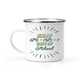 12 Oz White Camping Mug