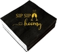 Sip Sip Hooray - Black & Gold (50Pcs)