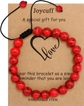 Single bracelet: Coral Red