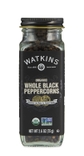 Organic Whole Black Peppercorns