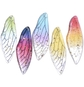 Random Mixed Colors Wing 51x16.5mm