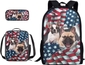 French Bulldog American Flag