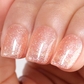 Sheer Glitter Nude Pink