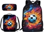 Soccer Fire Paint Splatter