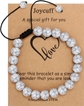 Single bracelet: White Howlite