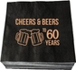 Cheers & Beers to 60 Years - Black & Rose Gold (50pcs)