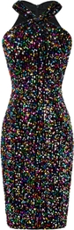 Colorful Black(velvet Sequin)