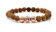 W/ Rose Gold Polished Lava Beads