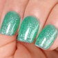 Sheer Glitter Green