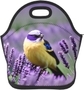 Bird In Purple Lavender Floral Flowers