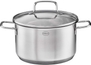 High Casserole Pot w/ Glass Lid - 8 in.