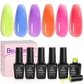 6 Colors Neon Jelly Gel