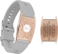 Gray Band with Rose gold Tag