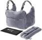 Charcoal Grey Pillow With Gel Pack + Seatbelt Pillow