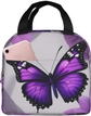 Purple Butterfly And Flower