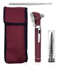 Maroon Otoscope W/Ear Wax Remover Curette