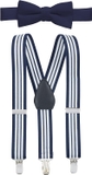 Striped Navy and White