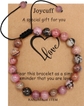 Single bracelet: Pink Black Rhodonite