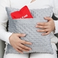 Throw Pillow-minky Dot Gray