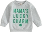 St. Patrick's Day Mama's Lucky Charm Gray