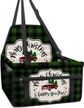 Green Black Plaid Christmas Truck