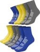 Assorted (Yellow, Blue, Gray) - Pack of 6 Pairs