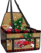 Merry Christmas Snowman Truck Buffalo Plaid