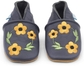 Navy With Yellow Flowers