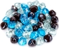 Caribbean Blue, Crystal Ice, Amber