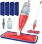 Spray mop with 3 mop pads blue