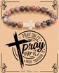 Christian Bracelet-Pray on it Pray over it