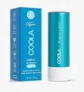 COOLA Organic Liplux Lip Balm and Sunscreen with SPF 30, Dermatologist Tested Lip Care for Daily ...